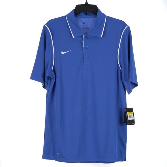 Nike Dri Fit Blue Lightweight Polo Small